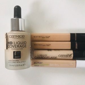 Catrice Foundation and FOUR Concealers